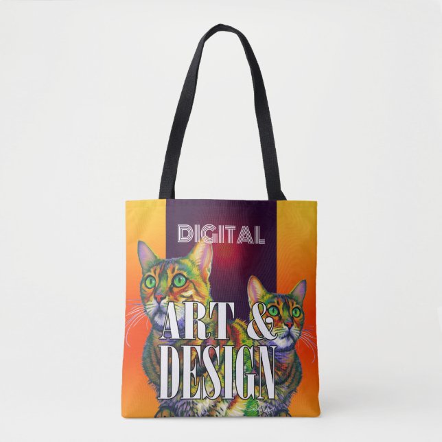 Bolso De Tela Arte y diseño digitales (Anverso)