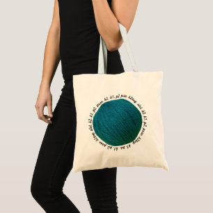 Bolso De Tela Artes del trullo de la bola del hilado de la