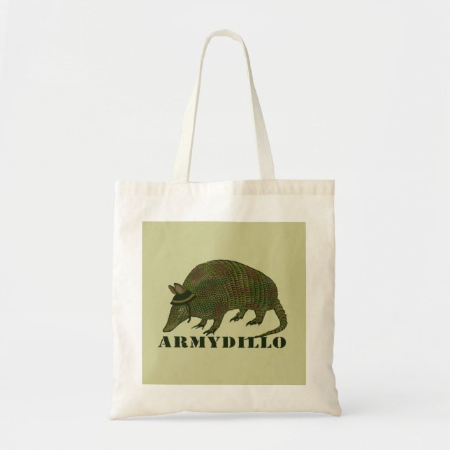 Bolso De Tela Artículo del armadillo del ejército (Frente)