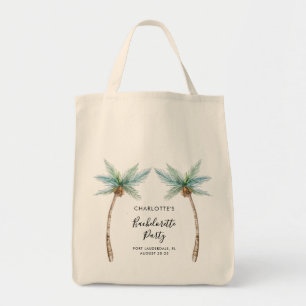 Bolso De Tela Artículos de fiesta de soltera con palmeras
