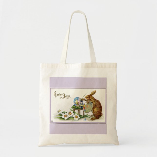 Bolso De Tela Artist Easter Bunny Lavender Budget Tote Bag (Frente)
