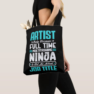 Bolso De Tela Artist Job Title Profesora Arte artístico creativo