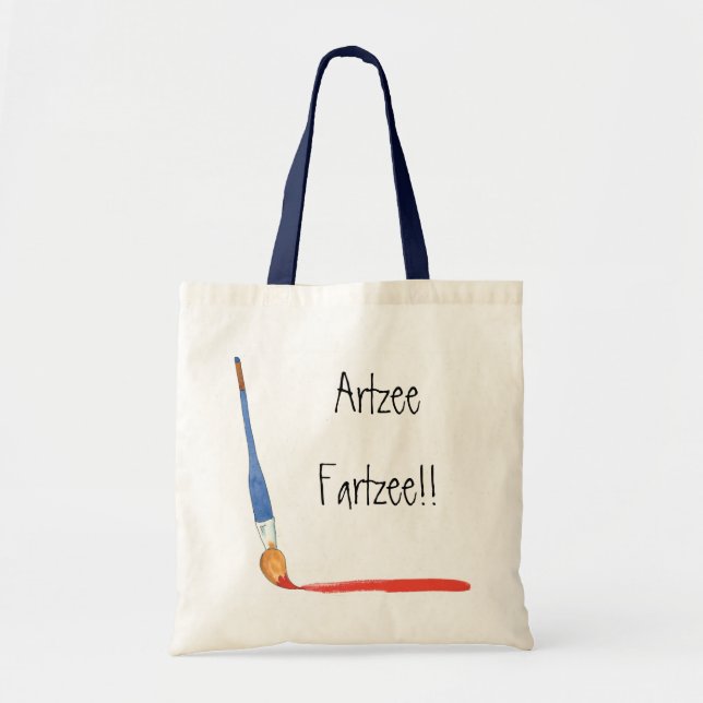 Bolso De Tela Artista de Artzee Fartzee Super Cute divertido (Frente)