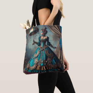 Bolso De Tela Artista de circo steampunk dama victoriana vintage