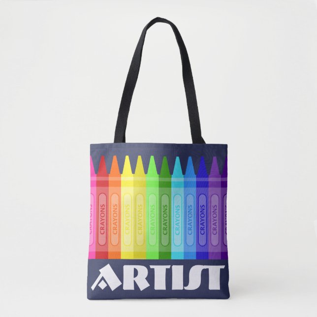 Bolso De Tela Artista de Crayon (Anverso)