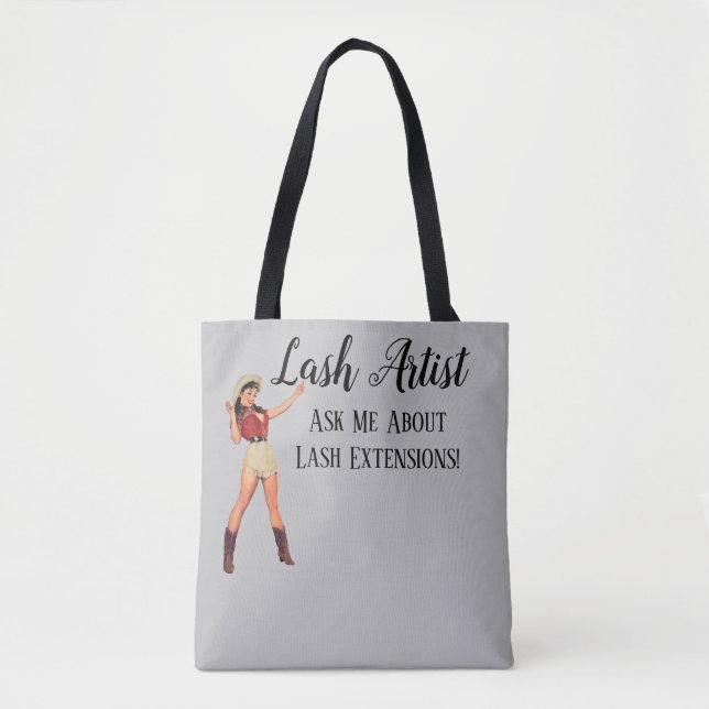 Bolso De Tela Artista de extensión de latigazos - Tote (Anverso)