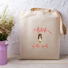 Bolso De Tela Artista de la semana con pincel