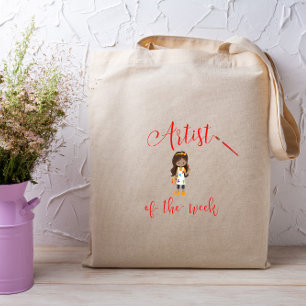 Bolso De Tela Artista de la semana con pincel
