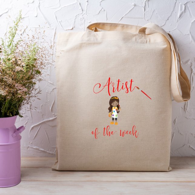 Bolso De Tela Artista de la semana con pincel (Subido por el creador)