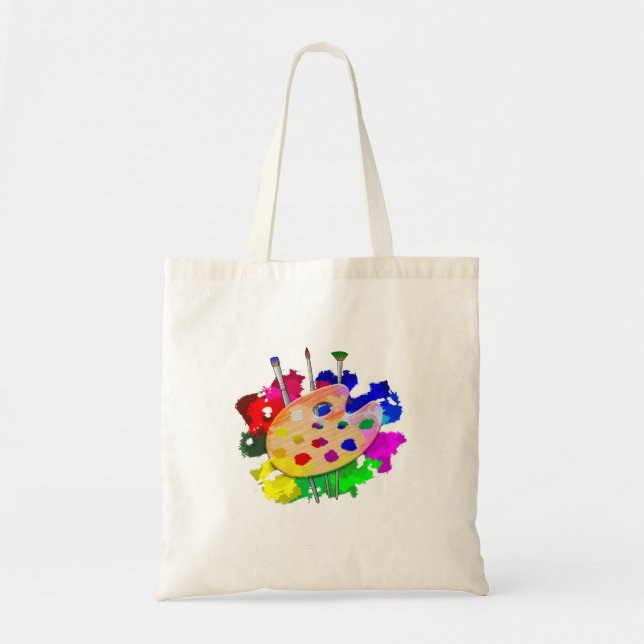 Bolso De Tela Artista de paletas artísticas (Frente)