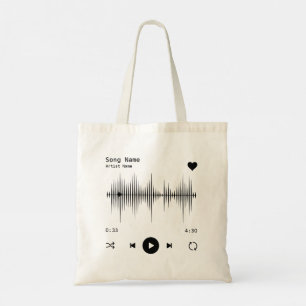 Bolso De Tela Artista de reproductor de música y canción persona