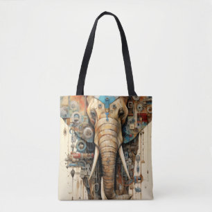 Bolso De Tela Artista de steampunk elefante