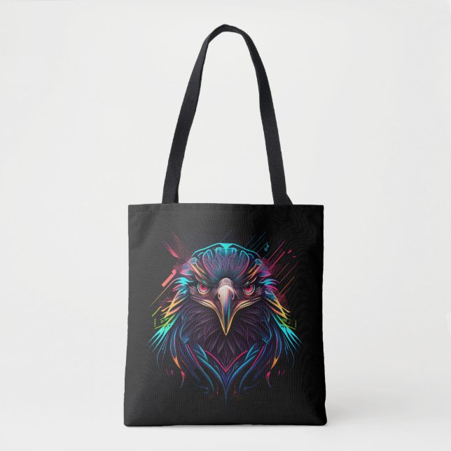 Bolso De Tela Artista del águila de Neón Luminoso brillante (Anverso)