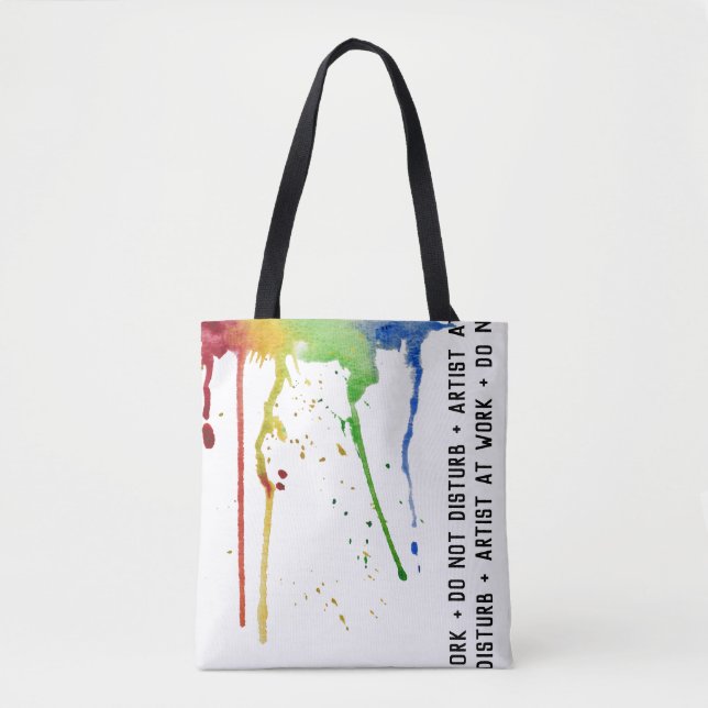 Bolso De Tela Artista En El Trabajo (Anverso)