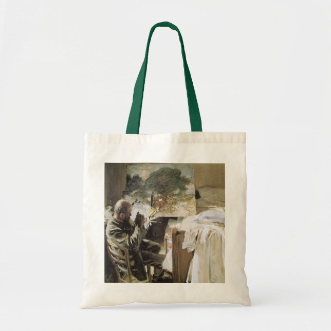 Bolso De Tela Artista en su estudio de John Singer Sargent (Frente)