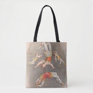 Bolso De Tela Artistas De Trapecio Masculino Y Femenino