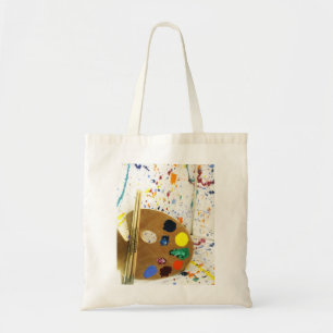 Bolso De Tela Artistas pintan paleta y paleta de pintura