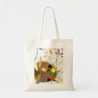 Bolso De Tela Artistas pintan paleta y paleta de pintura