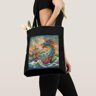 Bolso De Tela Artsy Dragon