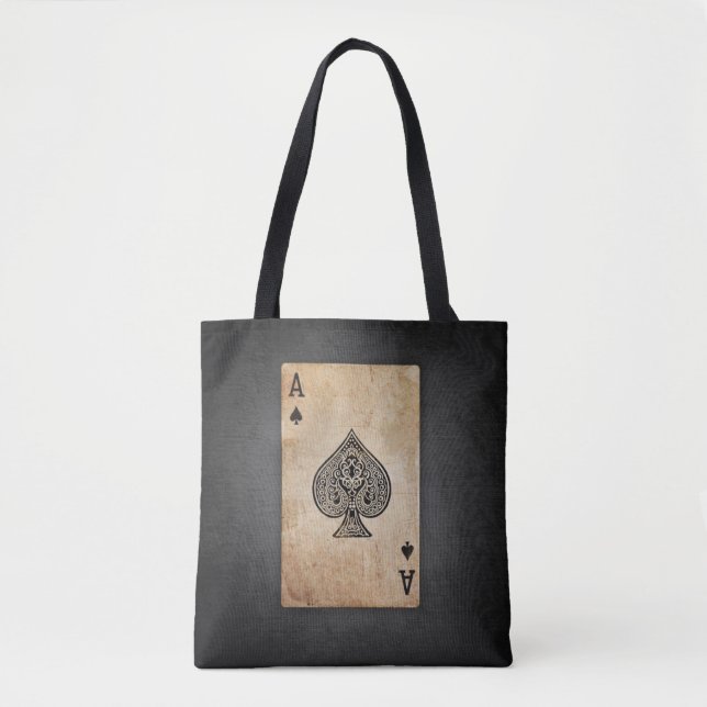 Bolso De Tela As de espadas lanzar almohada (Anverso)