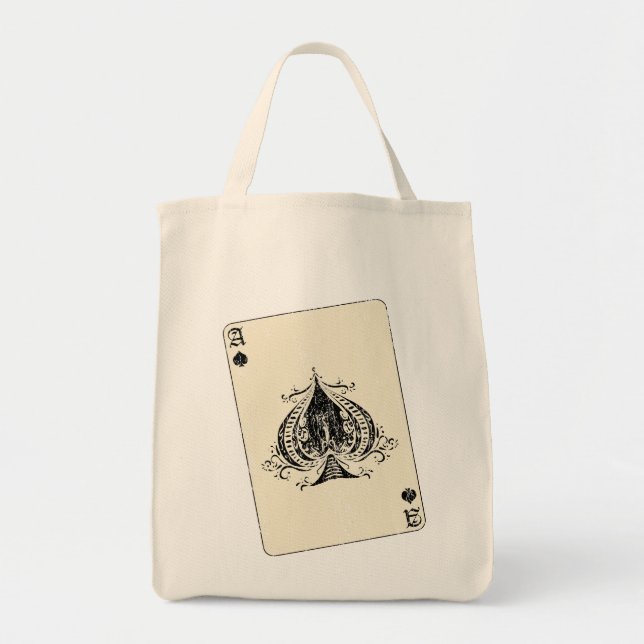 Bolso De Tela As de Espadas Retro (Frente)