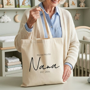 Bolso De Tela Ascendida a Abuela Chic Escritura Todos los Días