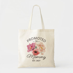 Bolso De Tela Ascendida a Mamá Est 2027 Anuncio de Nueva Mamá VI
