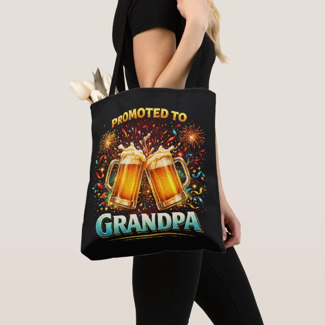 Bolso De Tela Ascendido a futuro abuelo (Detalle)