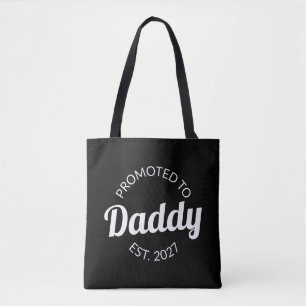 Bolso De Tela Ascendido a Papá Desde 2027 Nuevo Papá Baby Shower