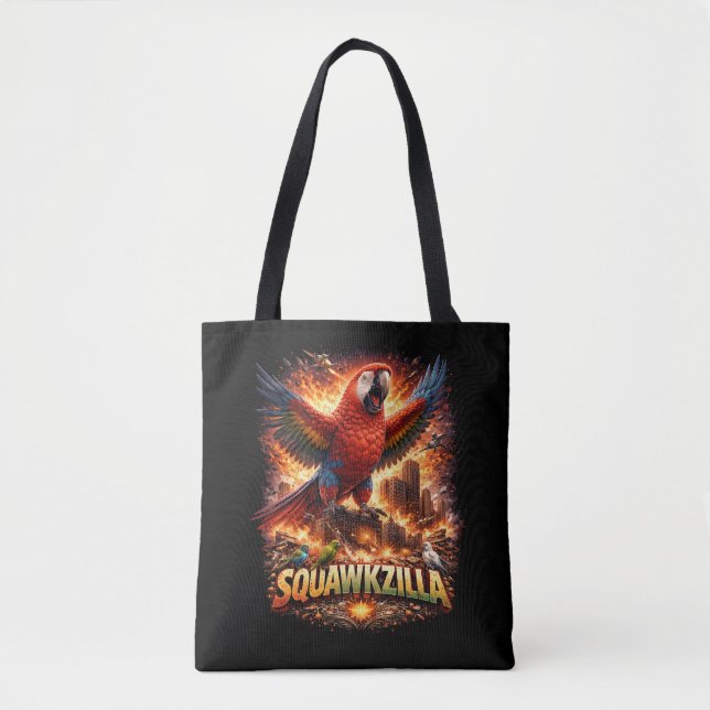 Bolso De Tela Asedio Escarlata (Anverso)