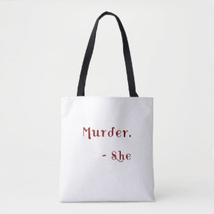 Bolso De Tela Asesinato Escribió Libro De Misterio