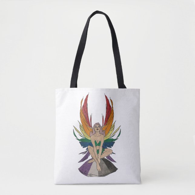 Bolso De Tela Asexual Faerie (Anverso)