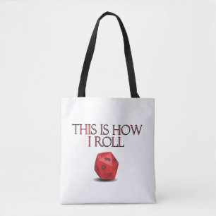 Bolso De Tela Así Es Como Dejo Diarios RPG Graciosos