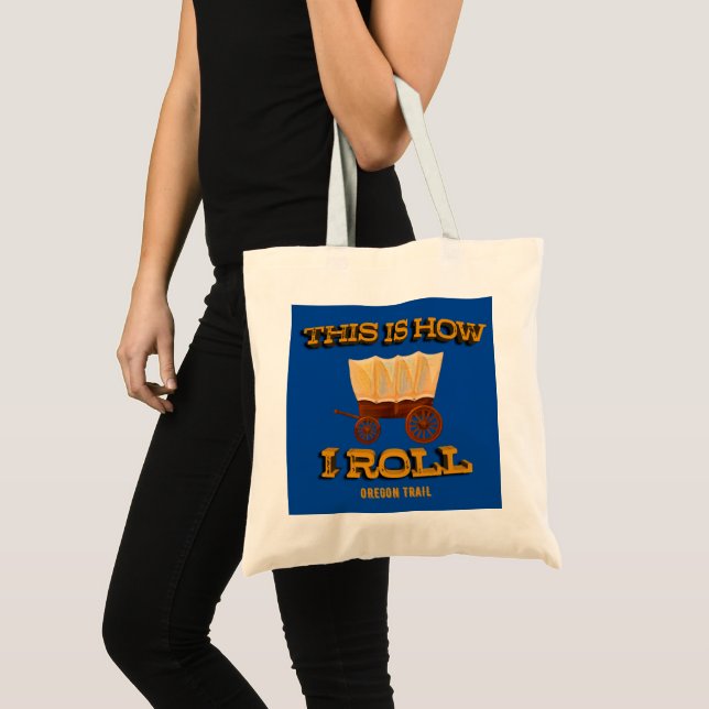 Bolso De Tela Así es como hago, Oregon Trail History Buff Tee (Anverso (producto))