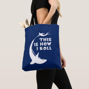 Bolso De Tela Así Es Como Pavo - Scuba Buceando Con Tiburón