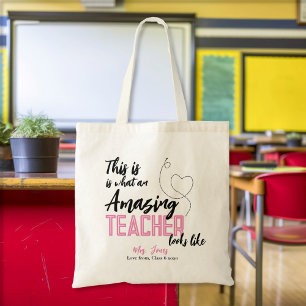 Bolso De Tela así es como se ve un profesor asombroso