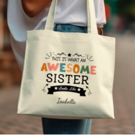 Bolso De Tela Así es como se ve una hermana increíble