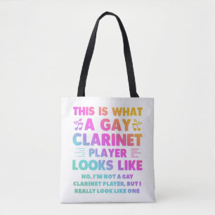 Bolso De Tela Así Se Ve Un Jugador Gay Clarinet Como LGBT