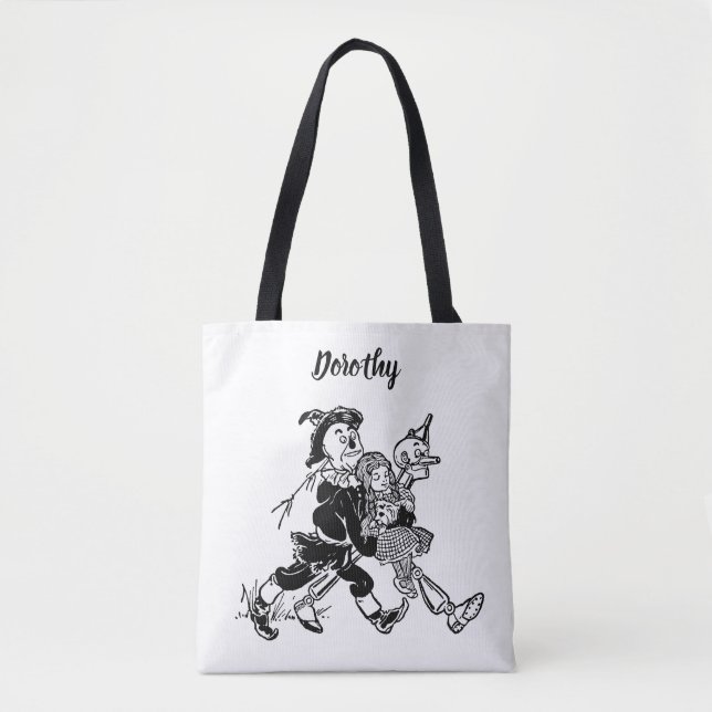 Bolso De Tela Asistente de cosecha de Oz Dorothy durmiendo con c (Anverso)