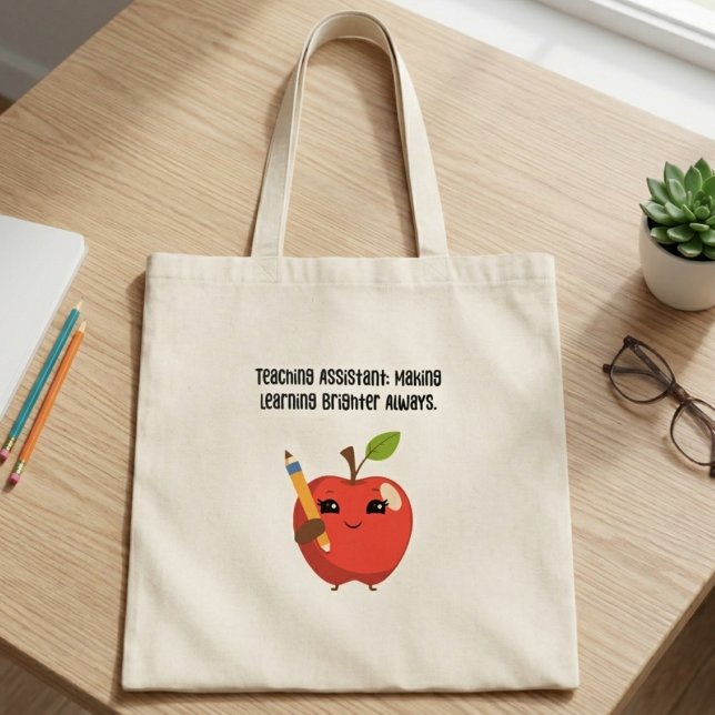 Bolso De Tela Asistente de enseñanza que hace que el aprendizaje (Subido por el creador)