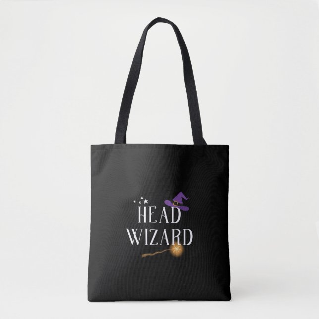 Bolso De Tela Asistente para cabezales - Halloween de coincidenc (Anverso)