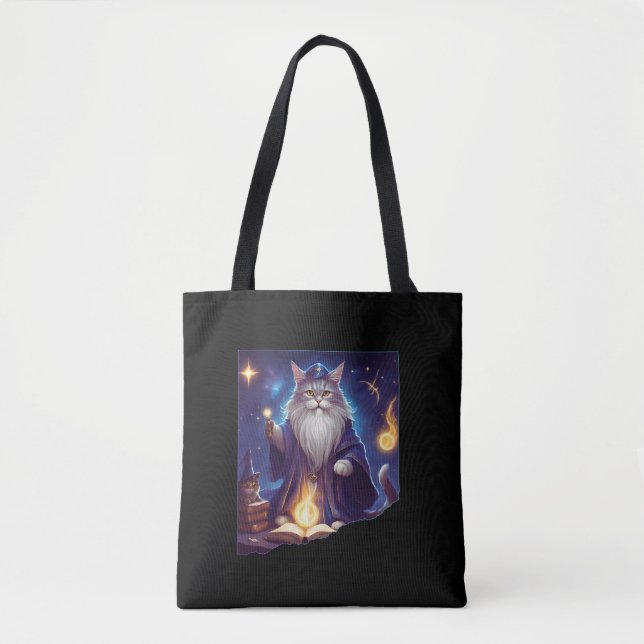 Bolso De Tela Asistente para gatos mágicos de corte Asistente pa (Anverso)