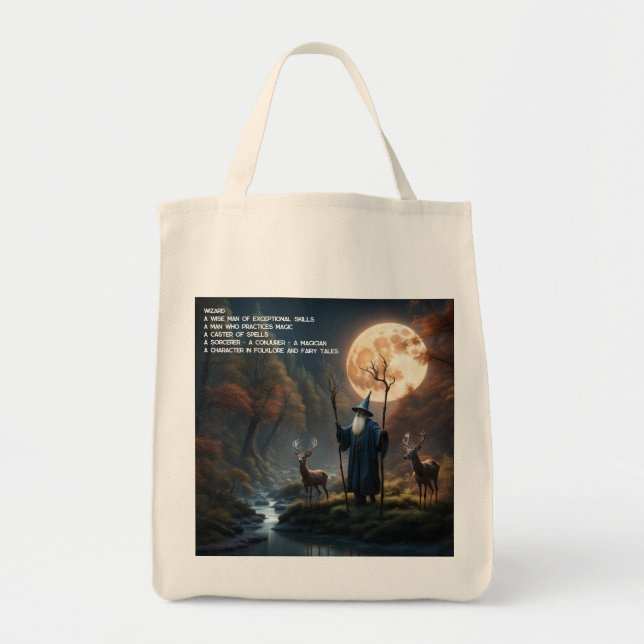 Bolso De Tela Asistente para Tote de bosque (Frente)