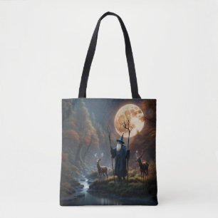 Bolso De Tela Asistente para Tote de bosque