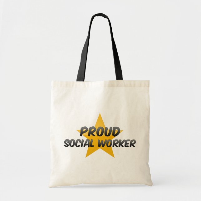 Bolso De Tela Asistente social orgulloso (Frente)
