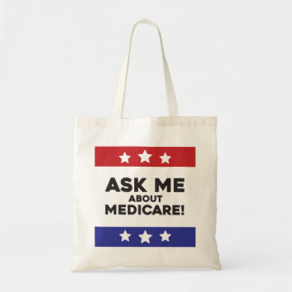 Bolso De Tela Ask Me About Medicare Tote