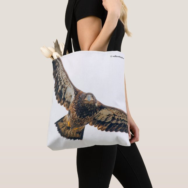 Bolso De Tela Asombroso águila calva viaja (Detalle)