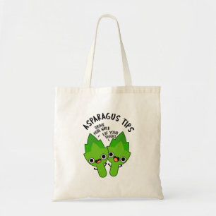 Bolso De Tela Asparagus Tips Funny Veggie Pun