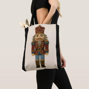Bolso De Tela Aspecto bordado Navidades Nutcracker