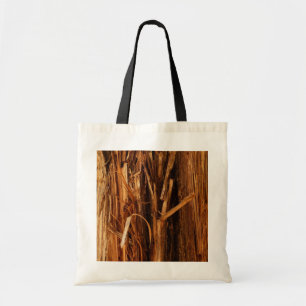 Bolso De Tela Aspecto de la corteza de madera con textura de ced